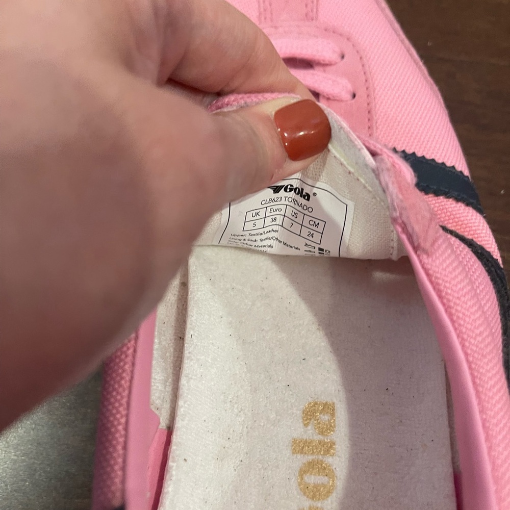 nwot nwob gola tornado Women's Pink/navy blue Sneakers 7 - Picture 11 of 12